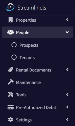 Managing Prospects Menu