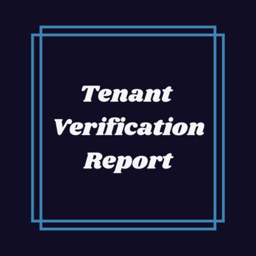 Read more about the article Tenant Verification Reports (TVR)