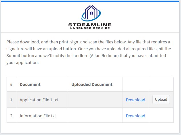 signing and uploading documents